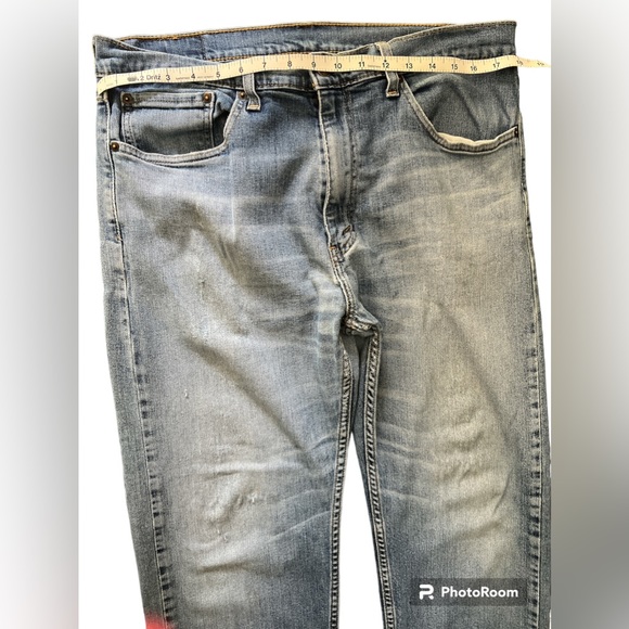 LEVI’s MEN’S 505 36W 30L STRAIGHT REGULAR FIT JEANS pre-loved and worn in - Picture 5 of 15